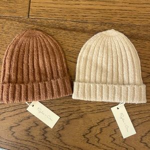 Rylee + Cru kids beanies. Brand-new, colors: Rust and Beige. Size: S/M